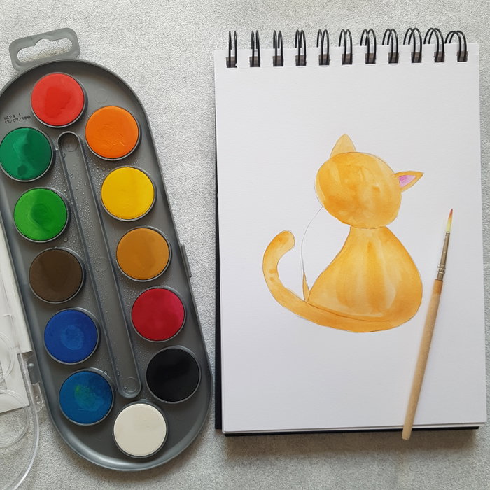 Bruynzeel Kids Étui d'aquarelles 12 couleurs avec pinceau