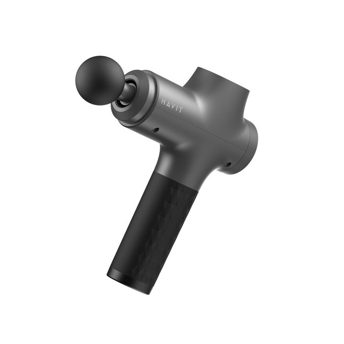 Pistolet de massage pour la relaxation et la récupération musculaire Havit MG1503 Noir 1800 mAh