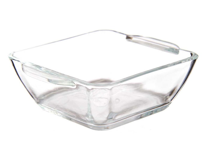 Vivalto Cazuela en Verre Apéritif Carrée avec Anses 150 ml 10x3x9 cm (Set de 36)