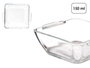 Vivalto Cazuela en Verre Apéritif Carrée avec Anses 150 ml 10x3x9 cm (Set de 36)