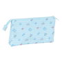 Trousse Fourre-Tout Triple Mickey Mouse Clubhouse Baby Bleu clair 22 x 12 x 3 cm