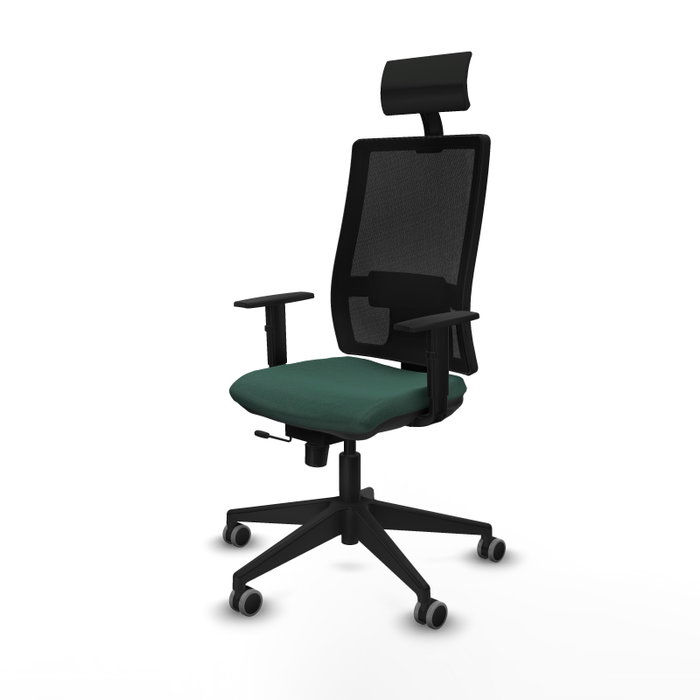 Piqueras y Crespo Chaise de Bureau Horna avec Appui-tête et Mécanisme Sincro/Traslack - Vert Bouteille Piqueras y Crespo Chaise de Bureau Horna avec Appui-tête et Mécanisme Sincro/Traslack - Vert Bouteille