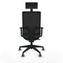 Chaise de Bureau avec Appui-tête Piqueras y Crespo 1D066G1 Vert