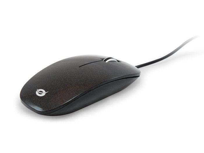 Conceptronic Souris Optique USB CLLM3BDESK, Ambidextre, 3 Boutons, 800 DPI - Noir et Gris Conceptronic Souris Optique USB CLLM3BDESK, Ambidextre, 3 Boutons, 800 DPI - Noir et Gris