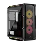 Corsair Boîtier PC 5000T LX RGB - Moyen Tour Noir - iCUE LINK - Ventilateurs et éclairage Aurora RGB inclus