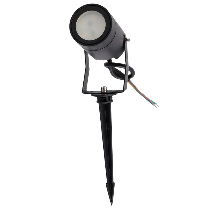 Projecteur de jardin GU10 avec piquet - Finition noire Projecteur de jardin GU10 avec piquet - Finition noire