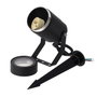 Projecteur de jardin GU10 avec piquet - Finition noire
