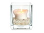 GIFTDECOR Porte-bougie en cristal transparent 15x15 cm (Set de 12)