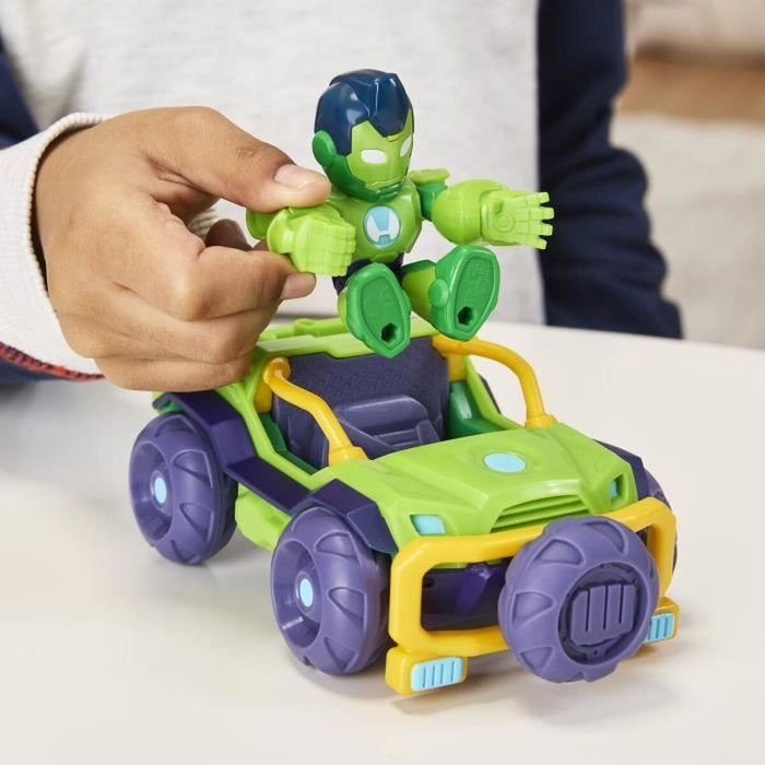 Hasbro Figurine Iron Hulk et véhicule Bolide blindé Marvel Iron Man and his Awesome Friends Hasbro Figurine Iron Hulk et véhicule Bolide blindé Marvel Iron Man and his Awesome Friends
