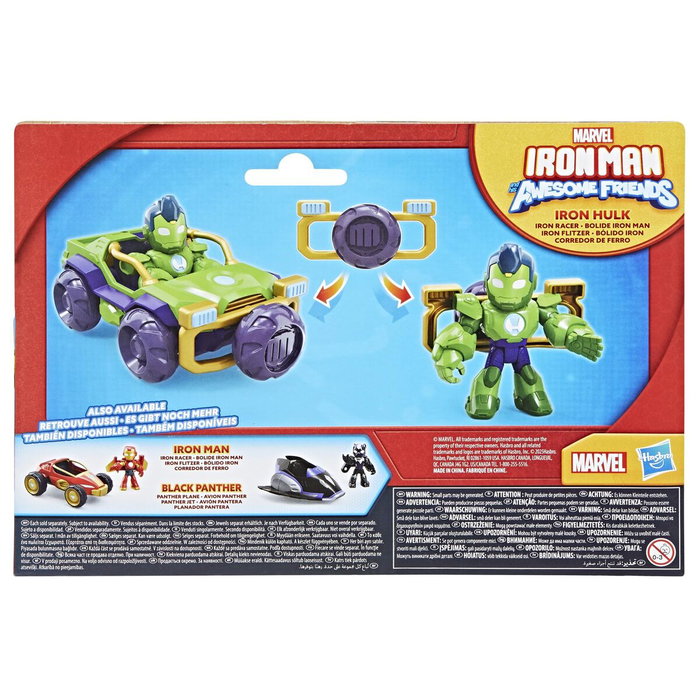 Hasbro Figurine Iron Hulk et véhicule Bolide blindé Marvel Iron Man and his Awesome Friends Hasbro Figurine Iron Hulk et véhicule Bolide blindé Marvel Iron Man and his Awesome Friends