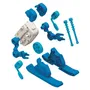 Clementoni Action Robot - Skier - Kit de Robotique Éducatif pour Enfants - Construction d'un Robot Skieur avec Module Électronique - À Partir de 8 Ans