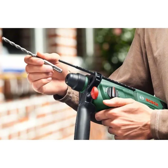 Bosch Perforateur PBH 2500 SRE Filaire 600W, 1,9 J, 0-5100 cps/min, pour Béton, Maçonnerie, Carrelage, Bois, Métal, avec Accessoires et Coffret