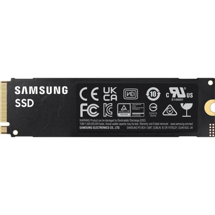 Samsung SSD Interne 990 EVO 2 To NVMe M.2 PCIe 4.0 x4 5000 Mo/s MZ-V9E2T0BW