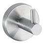 Wenko Porte-serviette Cintre en Acier Inoxydable Mat 5,5 x 5,5 x 5,5 cm pour Salle de Bain