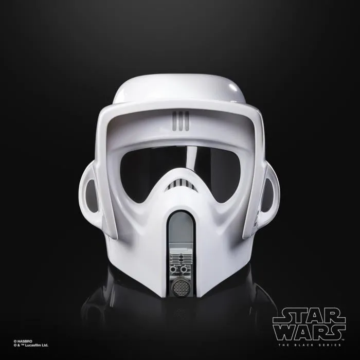 Hasbro Casque électronique premium Scout Trooper Star Wars The Black Series - Effets sonores, Le Retour du Jedi pour adulte