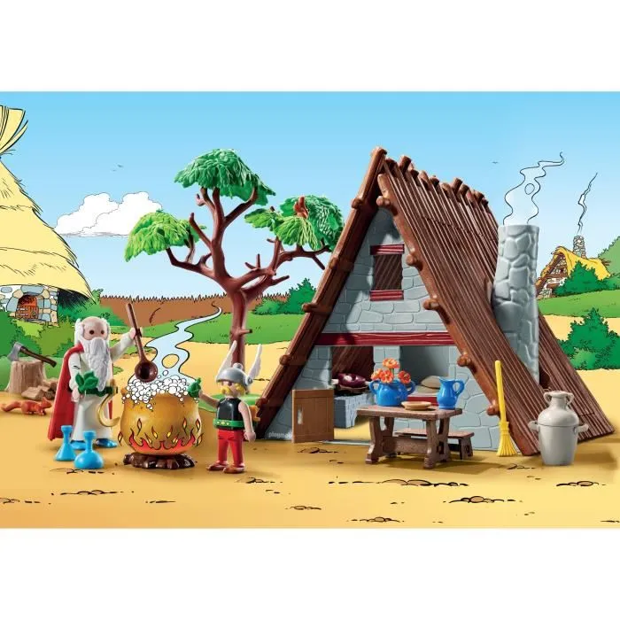 Playmobil 71828 Set de Construction La Hutte d'Astérix avec Panoramix - Figurines Astérix, 80 Pièces, Jouet dès 5 Ans Playmobil 71828 Set de Construction La Hutte d'Astérix avec Panoramix - Figurines Astérix, 80 Pièces, Jouet dès 5 Ans