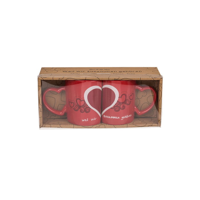 Lot de tasses Out of the Blue Rouge (2 Unités)