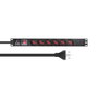 Lanview Barre d'alimentation rackable 19" 1U - 6 prises Schuko/Italien - Câble d'alimentation 2 m, 13A - Pour armoire rack
