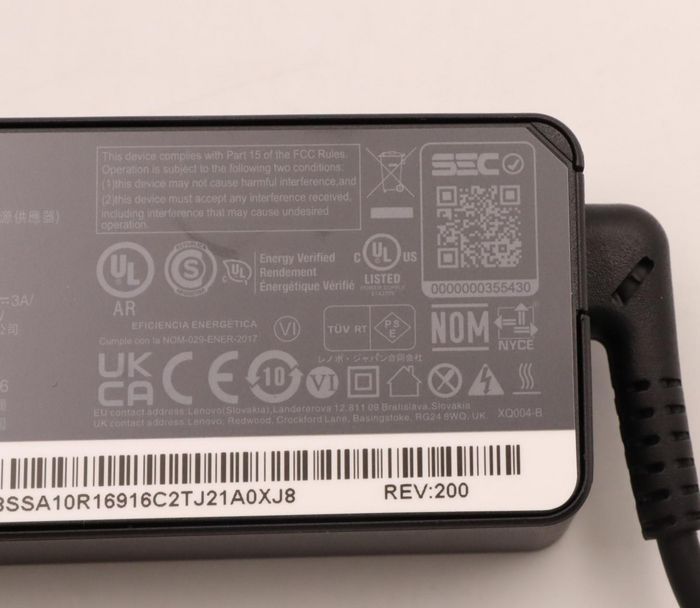 Lenovo Adaptateur secteur USB-C 45W PD 3.0