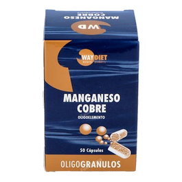 WAYDIET NATURAL PRODUCTS MANGANESO-COBRE oligogranulos 50caps.