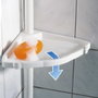 Wenko Rinconera Easy Étagère d'angle télescopique blanche 23,5 x 17,5 x 78-265 cm