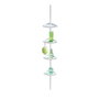Wenko Rinconera Easy Étagère d'angle télescopique blanche 23,5 x 17,5 x 78-265 cm