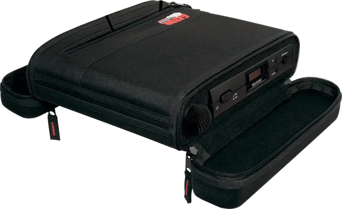 GATOR Softcase Reforzado Sistema Hf + Micro "Gator Nylon" Housse pour micro, noire, 330x305x76mm, nylon