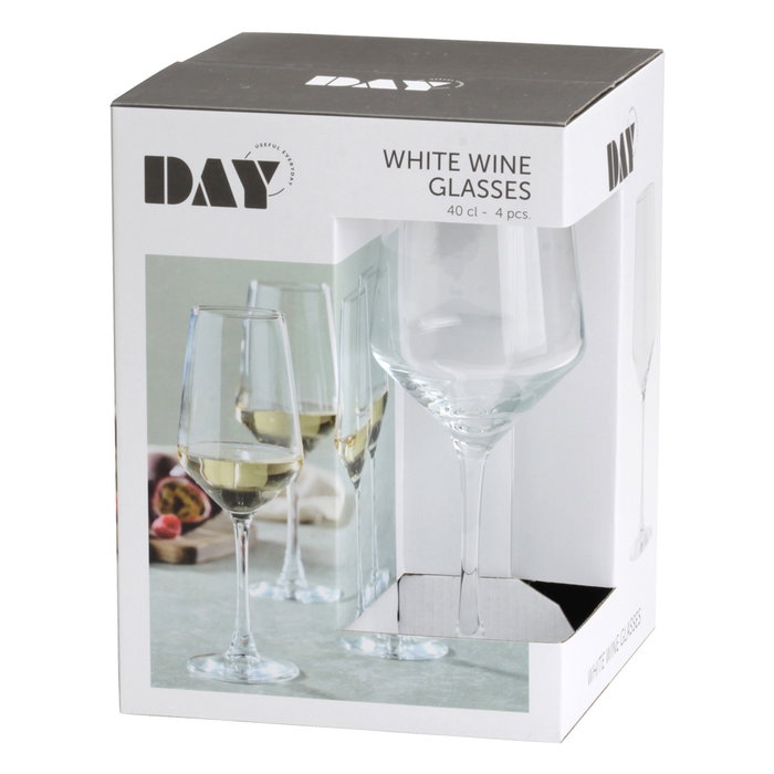 Day Lot de 4 verres à vin blanc 400 ml