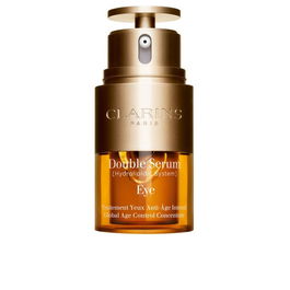 Clarins Double Sérum Yeux Anti-Âge 20 ml | Soin Contour des Yeux avec 96% d'Ingrédients Naturels et 13 Extraits Végétaux, Anti-Rides, Anti-Poches, Anti-Cernes, Éclaircit le Regard