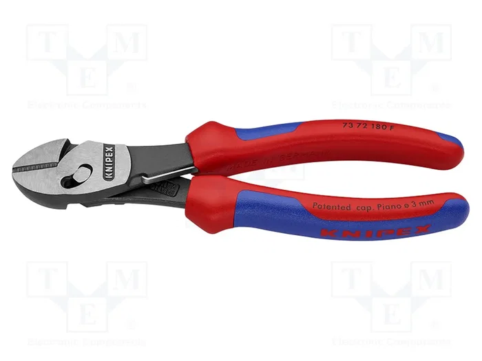 KNIPEX Pince coupante latérale 180 mm avec ressort de rappel KNIPEX Pince coupante latérale 180 mm avec ressort de rappel