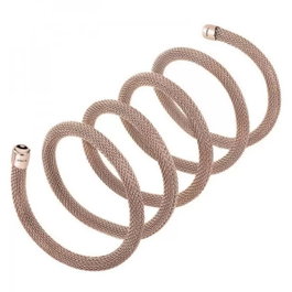 Breil TJ2718 Bracelet New Snake Rose 80cm en acier inoxydable rose
