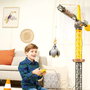 Smoby Mighty Crane Grue Radiocommandée 110 cm avec Rotation à 360°, pour Enfants dès 3 ans, Montage Requis, Fonctionne sur Piles