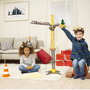 Smoby Mighty Crane Grue Radiocommandée 110 cm avec Rotation à 360°, pour Enfants dès 3 ans, Montage Requis, Fonctionne sur Piles