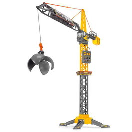 Smoby Mighty Crane Grue Radiocommandée 110 cm avec Rotation à 360°, pour Enfants dès 3 ans, Montage Requis, Fonctionne sur Piles