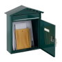 Arregui Boîte aux lettres individuelle extérieure Visit acier vert 30 x 11 x 36 cm