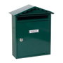 Arregui Boîte aux lettres individuelle extérieure Visit acier vert 30 x 11 x 36 cm