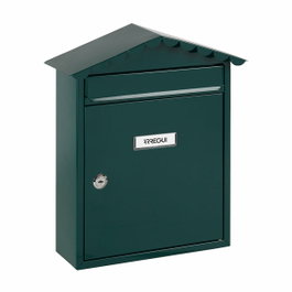 Arregui Boîte aux lettres Visit verte en acier 30 x 11 x 36 cm