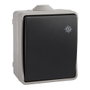 Solera Interrupteur bipolaire étanche 10A 250V IP54 gris/noir