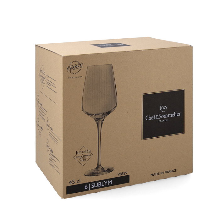 Chef&Sommelier Set de Verres Sublym Eco Transparent 450 ml (6 Unités)