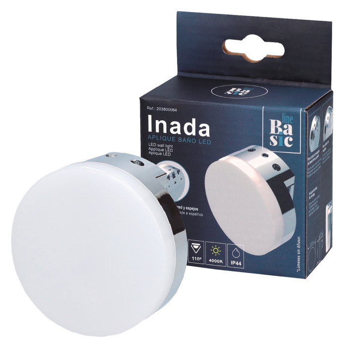 Basic_Line Inada Applique de salle de bain LED 4,5W 4000K IP44 Basic_Line Inada Applique de salle de bain LED 4,5W 4000K IP44