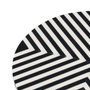 BigBuy Home Table d'appoint Blanc Noir Ronde