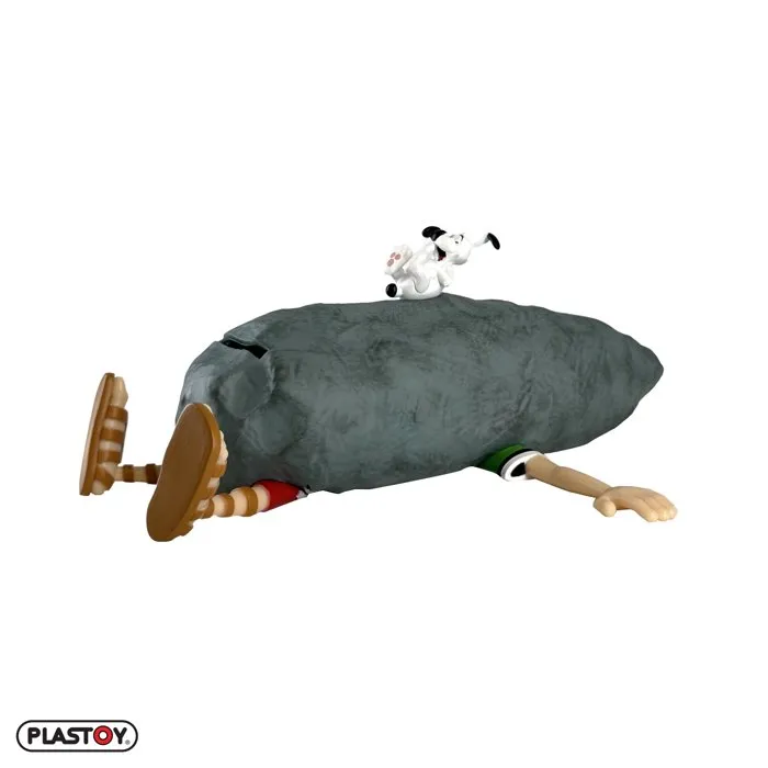 Plastoy Tirelire Astérix Idéfix et le Romain écrasé - Plastique - 8 cm