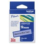 Brother TZE521 Ruban d'étiquetage laminé 9 mm x 8 m, Bleu/Noir