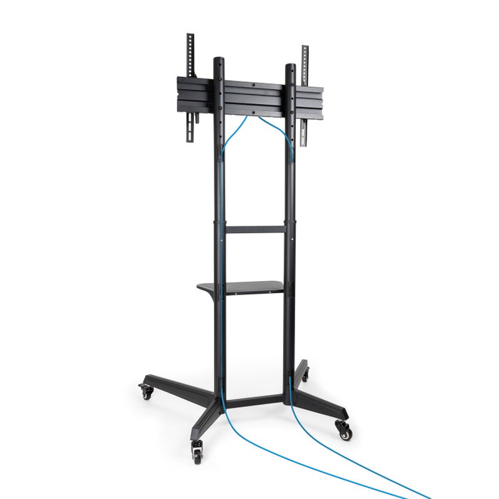 Tooq FS1170M-B Support Sol TV avec Bandeau, pour Écrans 37"-70", VESA 100x100 à 600x400, Noir