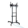 Tooq FS1170M-B Support Sol TV avec Bandeau, pour Écrans 37"-70", VESA 100x100 à 600x400, Noir