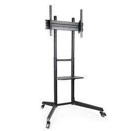 Tooq FS1170M-B Support Sol TV avec Bandeau, pour Écrans 37"-70", VESA 100x100 à 600x400, Noir
