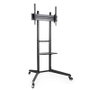 Tooq FS1170M-B Support Sol TV avec Bandeau, pour Écrans 37"-70", VESA 100x100 à 600x400, Noir