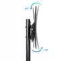 Tooq FS1170M-B Support Sol TV avec Bandeau, pour Écrans 37"-70", VESA 100x100 à 600x400, Noir