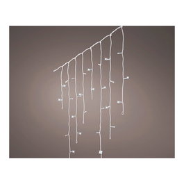 Lumineo Rideau LED icicle 240 LED blanc froid avec effet chute de neige