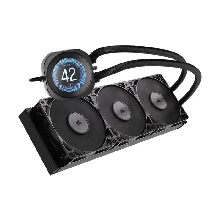 Corsair Nautilus 360 LCD - Watercooling pour CPU avec Écran LCD IPS 5.3 cm - Radiateur 360 mm - Compatible Intel LGA 1851 et AMD AM5 - Ventilateurs RS120 PWM Corsair Nautilus 360 LCD - Watercooling pour CPU avec Écran LCD IPS 5.3 cm - Radiateur 360 mm - Compatible Intel LGA 1851 et AMD AM5 - Ventilateurs RS120 PWM